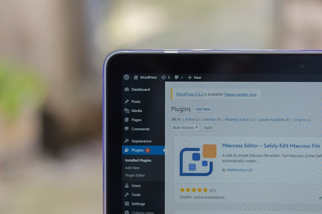 wordpress dashboard